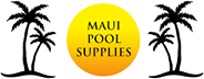 Maui pool supply logo palm