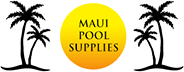 Maui pool supply logo palm