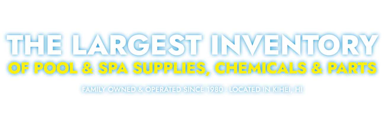 Largest pool spa supplies sign